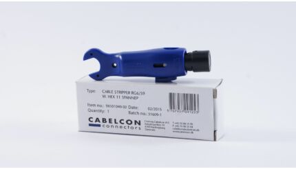 Cabelcon RG6/RG59 koax blankoló/F-csatlakozó behajtó kulcs