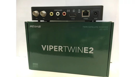 Amiko Viper Twin Enigma2 dupla tuneres műholdvevő (DVB-S) és rögzítő