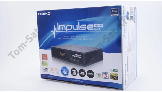 Amiko Impulse Sat műholdvevő (DVB-S) és rögzítő beépített WiFi-vel