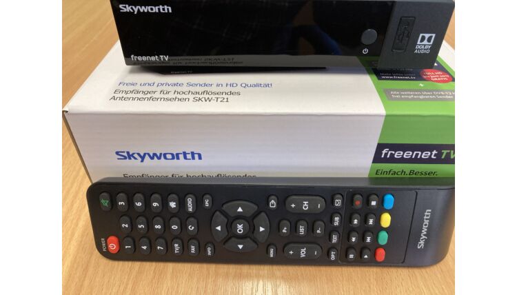 Skyworth T2 H-265  MinDig TV vevő és rögzítő