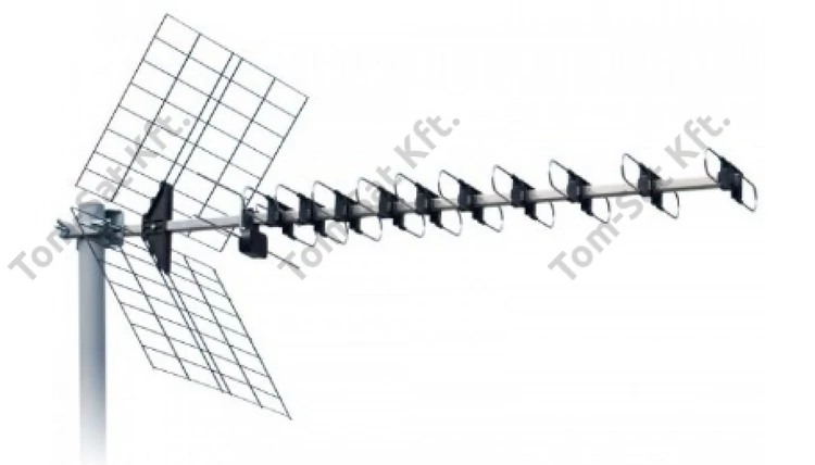 ISKRA DTX-48 F UHF szélessávú Yagi antenna MinDig TV vételéhez (DVB-T)