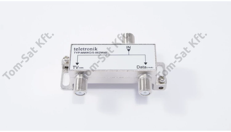 Teletronik MMWO/5-862MHz multimédia diplexer (Internet - Kábeltévé szétválasztó)