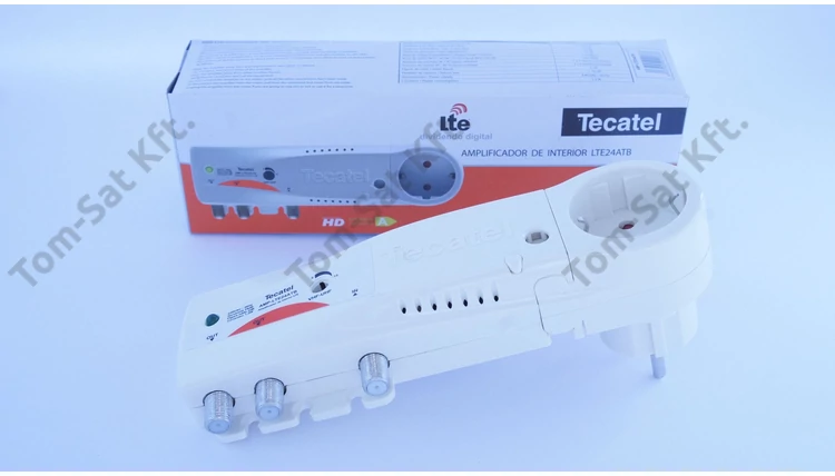 TECATEL AMP-IN24ATB szélessávú MinDig TV (DVB-T) és kábeltévé (DVB-C) erősítő